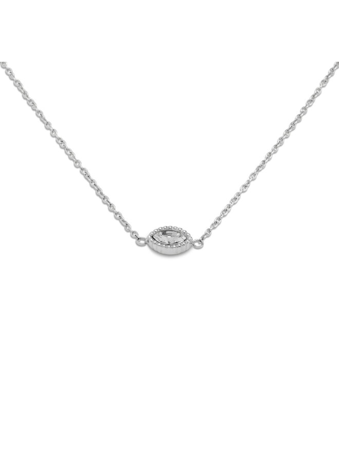 Melano Friends ketting Navee Crystal Zilverkleurig