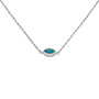 Melano Friends ketting Navee L. Turquoise Zilverkleurig