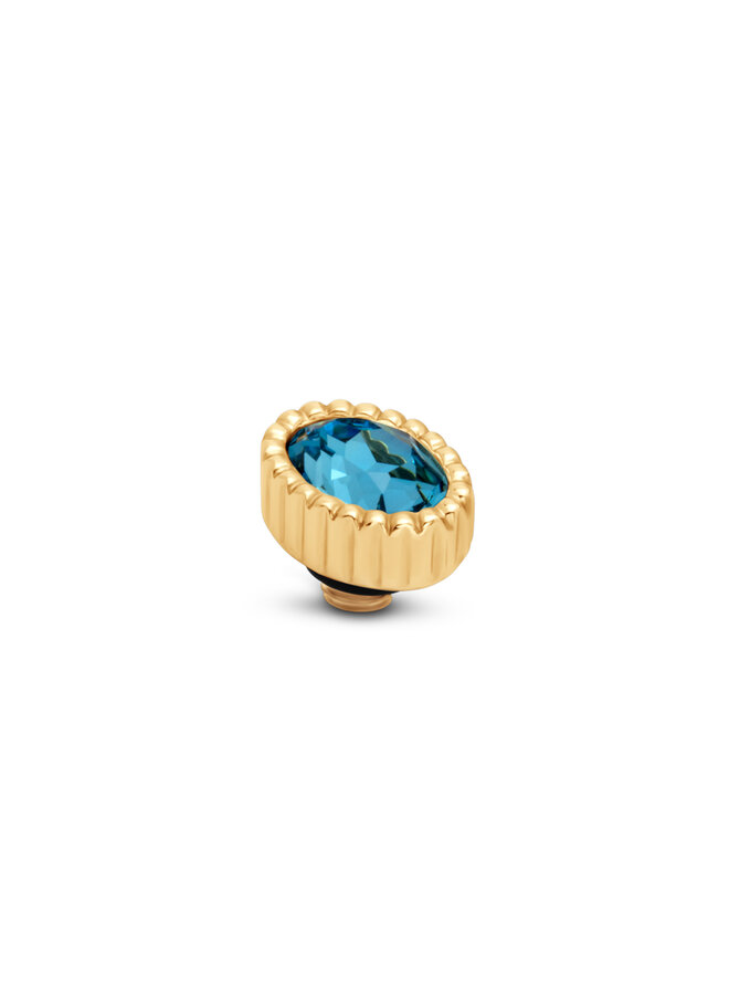 Melano Twisted meddy Aureole Aquamarine Goudkleurig