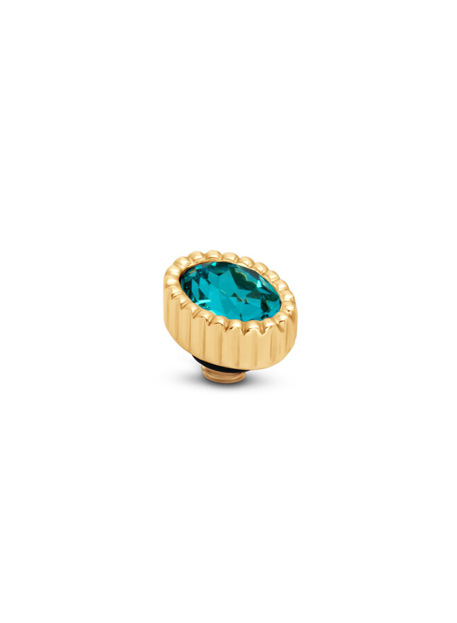 Melano Twisted meddy Aureole L. Turquoise Goudkleurig
