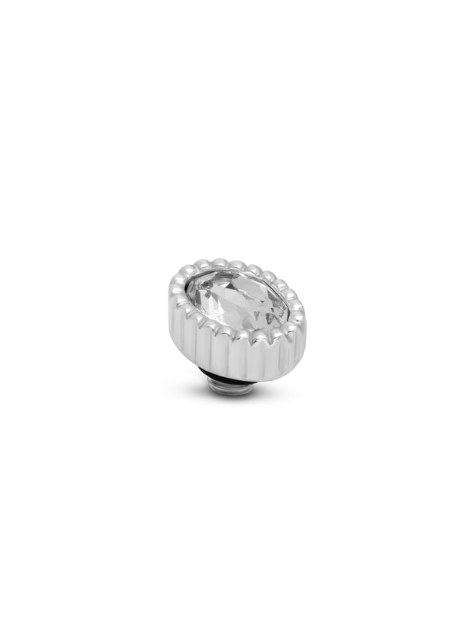 Melano Twisted meddy Aureole Crystal Zilverkleurig