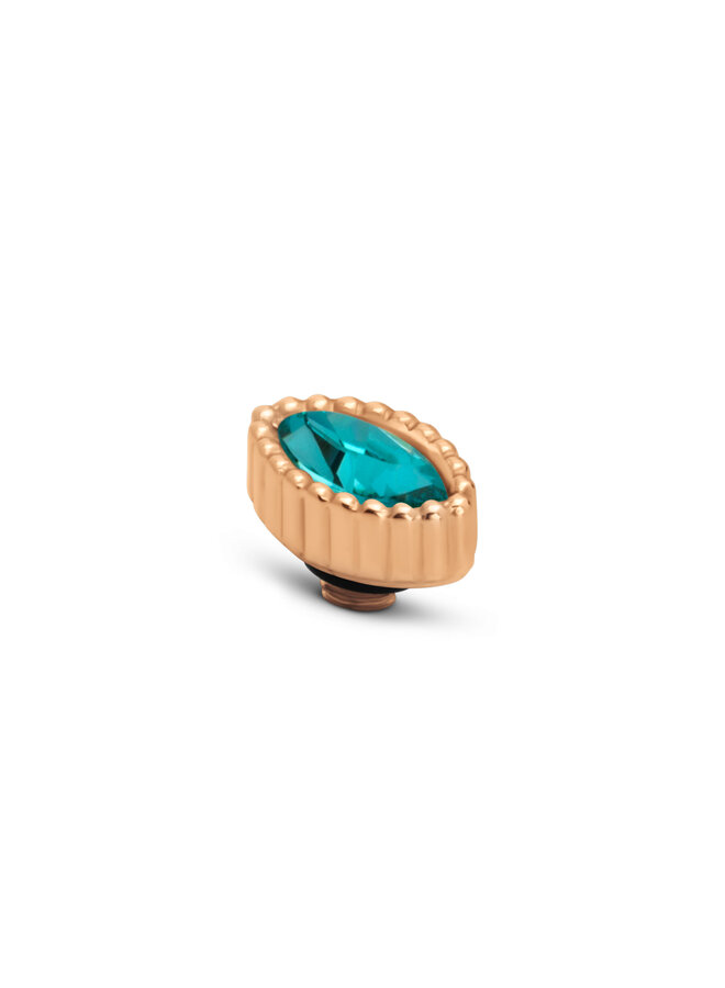 Melano Twisted meddy Navette L. Turquoise Rosékleurig
