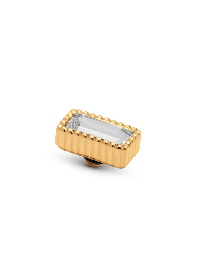 Melano Twisted meddy Bar Crystal Goudkleurig