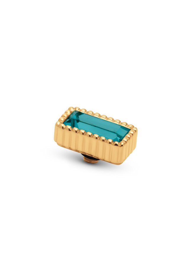 Melano Twisted meddy Bar L. Turquoise Goudkleurig