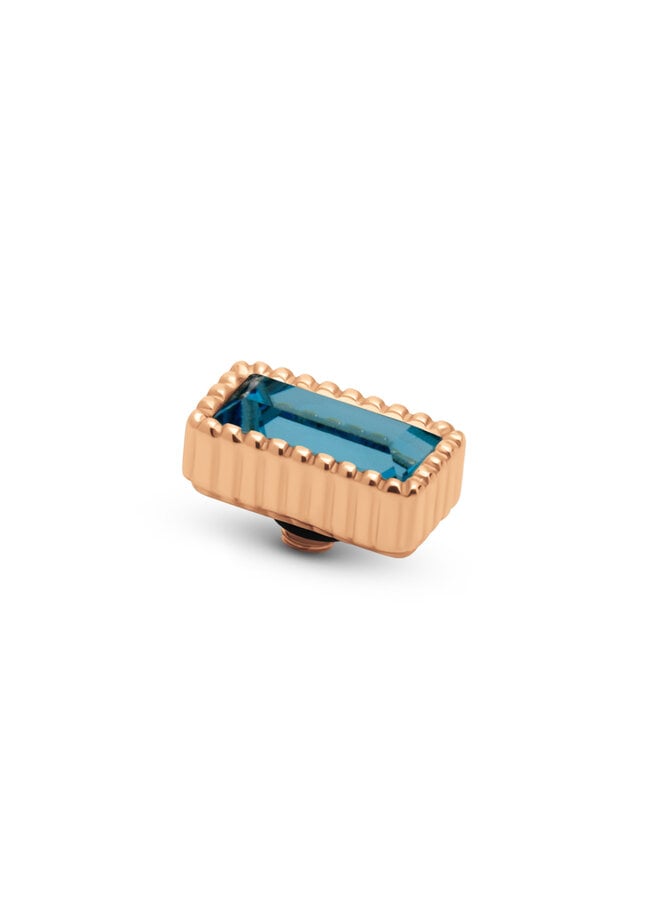 Melano Twisted meddy Bar Aquamarine Rosékleurig
