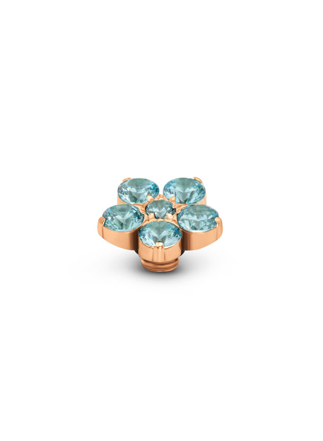 Melano Vivid meddy Botanic Aquamarine Rosékleurig