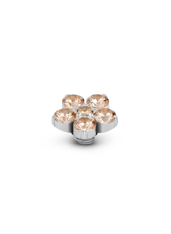 Melano Vivid meddy Botanic Champagne Zilverkleurig