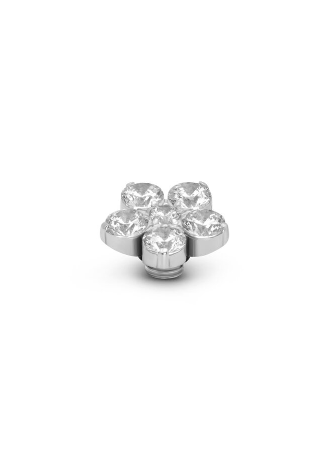 Melano Vivid meddy Botanic Crystal Zilverkleurig