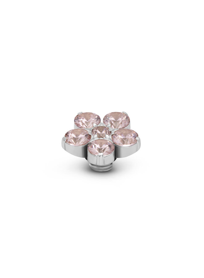 Melano Vivid meddy Botanic Diamond L. Pink Zilverkleurig