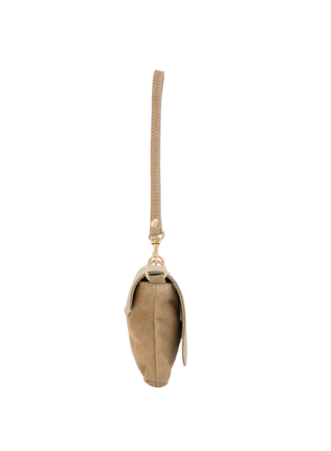 Jewelz tas Lara Suède Zand/Goudkleurig