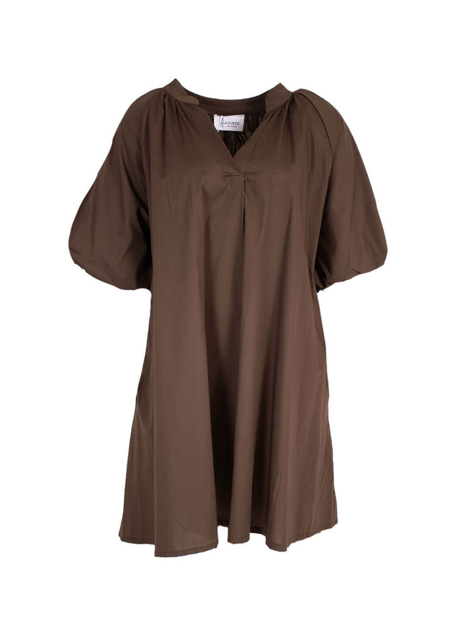 Jurk Lily Donkerbruin Onesize