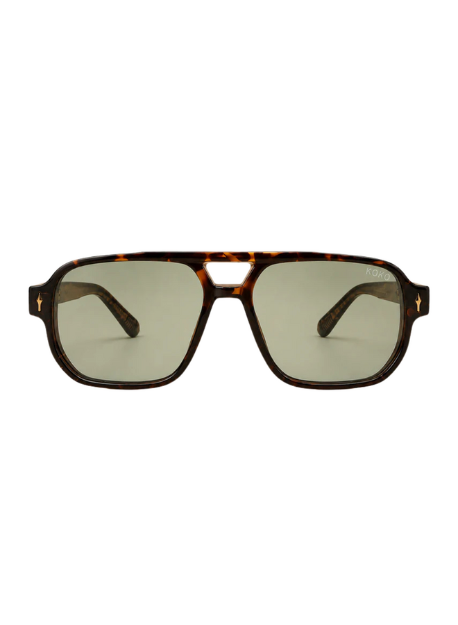 KOKO zonnebril Carl 9012-2 Turtle/Green