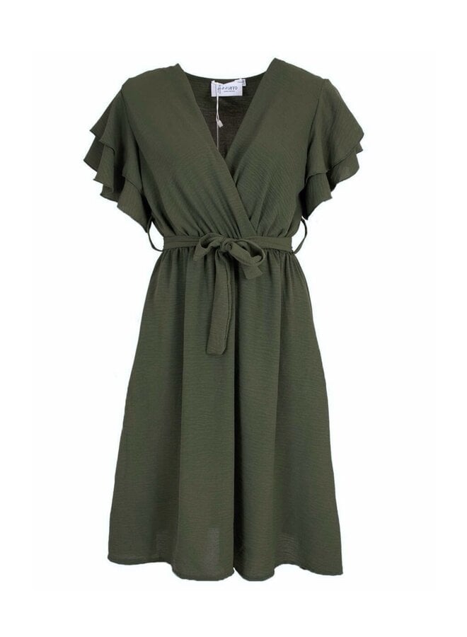 Jurk Juna Armygroen