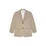 Blazer Oversized Check Coffee Bean