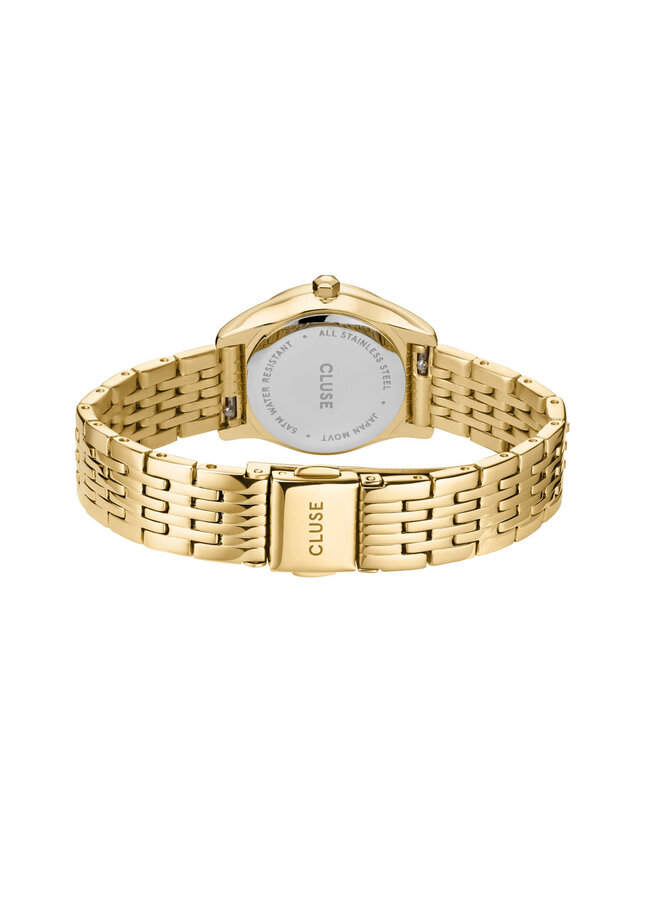 CLUSE horloge Féroce Mini Goudkleurig/Wit