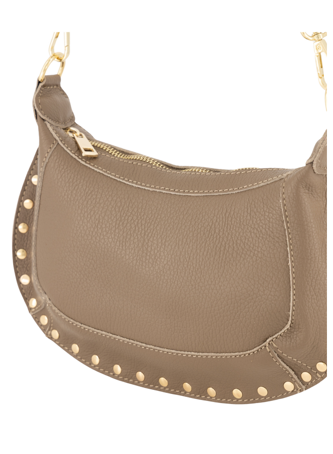 Jewelz tas Monica Classic Grain Taupe/Goudkleurig