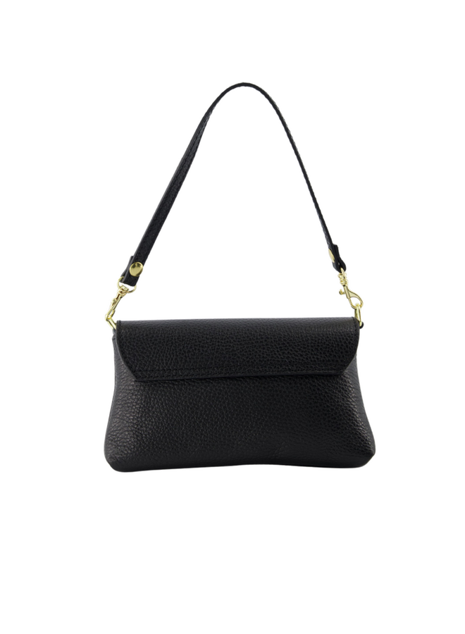 Jewelz tas Lara Classic Grain Zwart/Goudkleurig