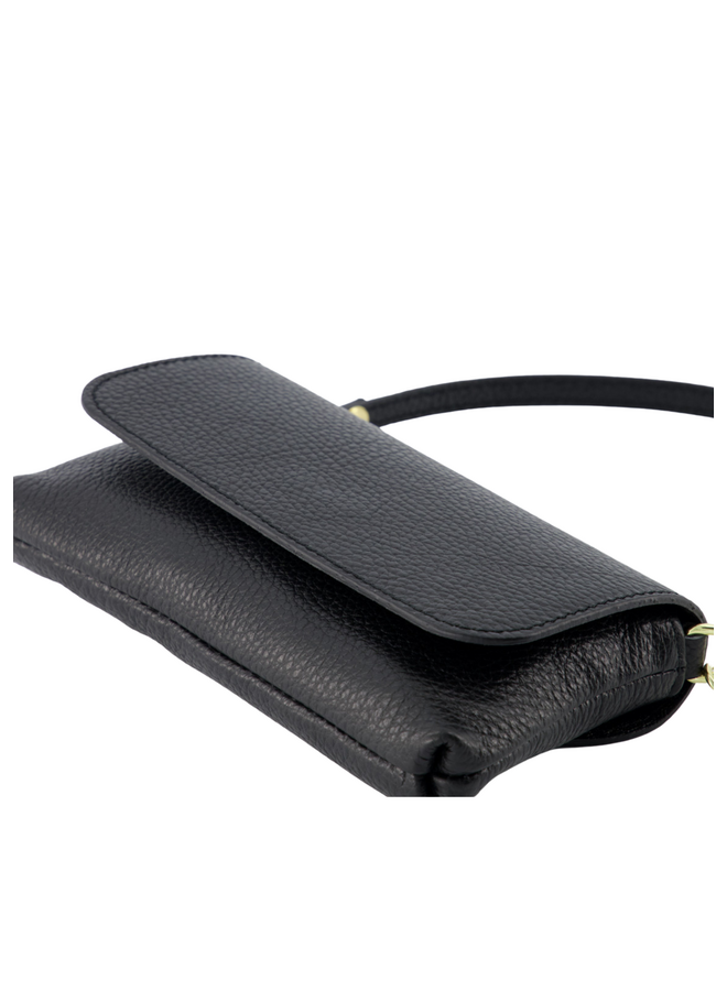 Jewelz tas Lara Classic Grain Zwart/Goudkleurig