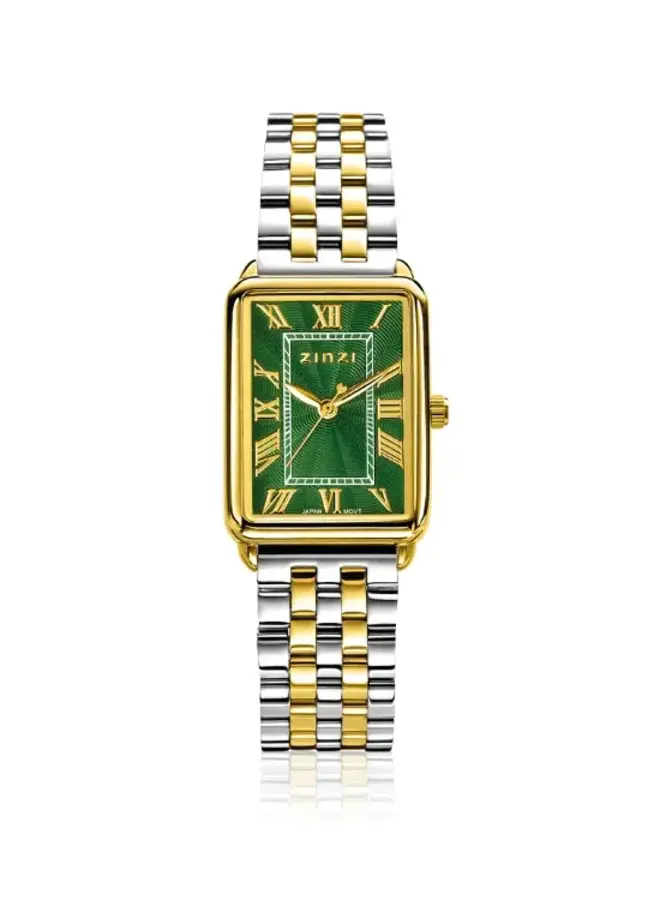 Zinzi horloge Elegance ZIW1935 Zilver-/Goudkleurig/Groen
