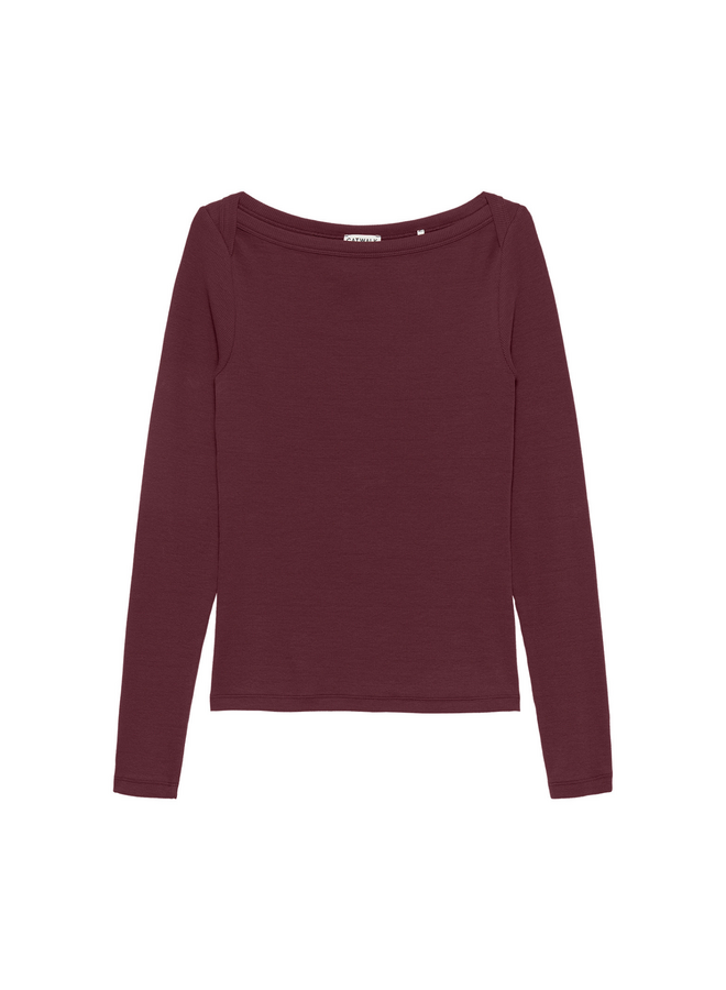 Top Boatneck Rib Merlot