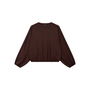 Sweater Knitted Piping Warm Brown