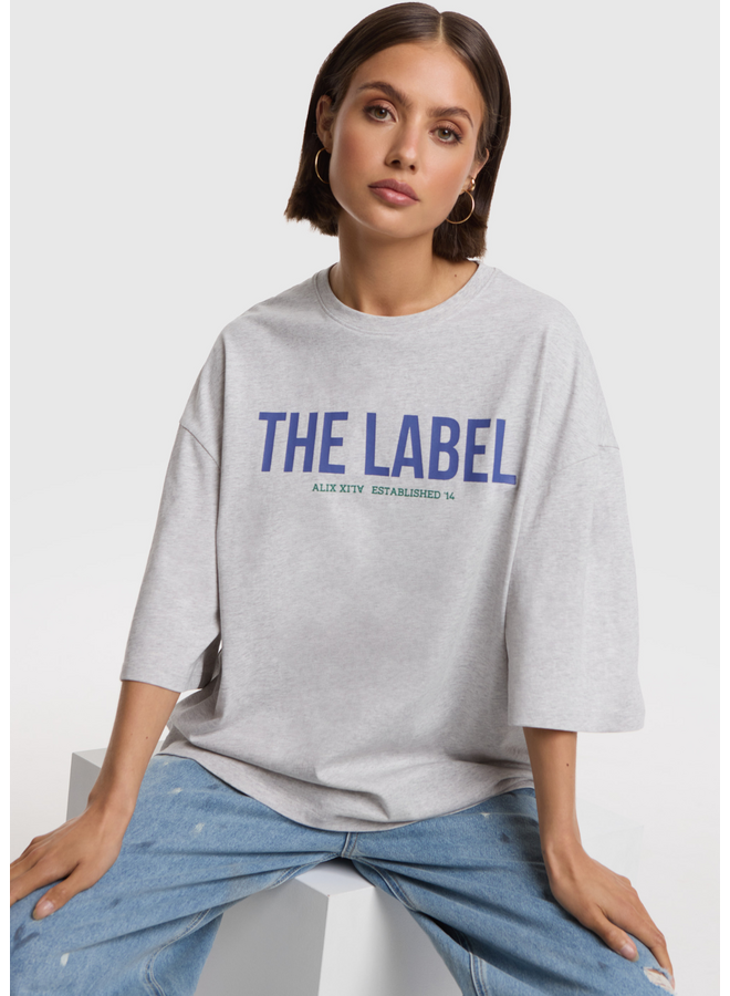 T-shirt The Label Light Grey Melange