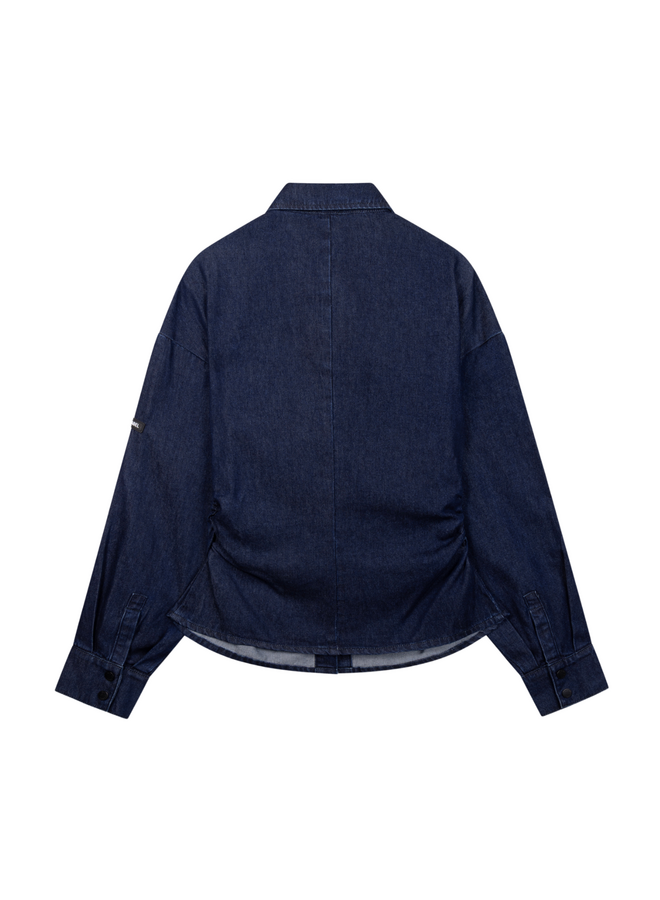 Blouse Fitted Waist Indigo Denim