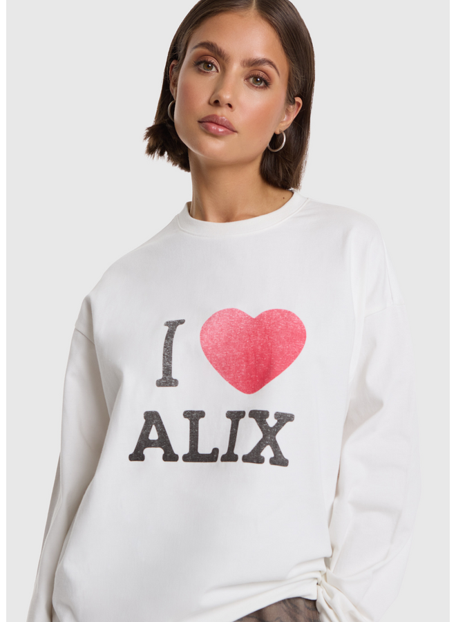 Top I Love ALIX Soft White