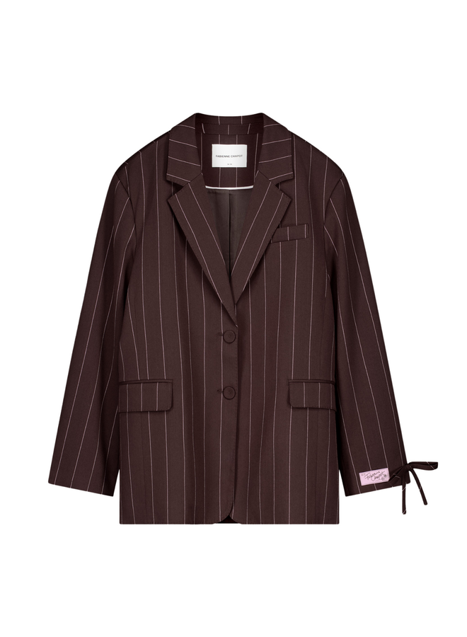 Blazer Henry Brown Pin Stripe