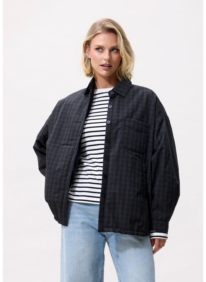 Jack Light Padded Check Navy Blazer
