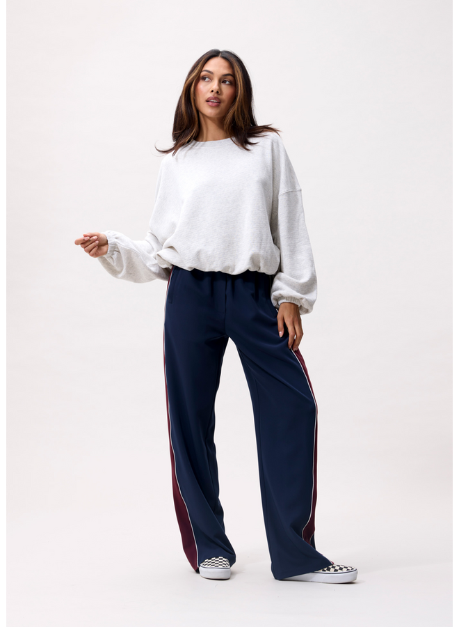 Sweater Oversized Graphic Light Grey Melange