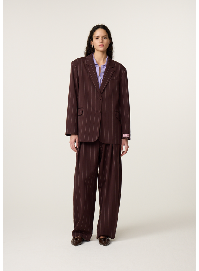 Blazer Henry Brown Pin Stripe
