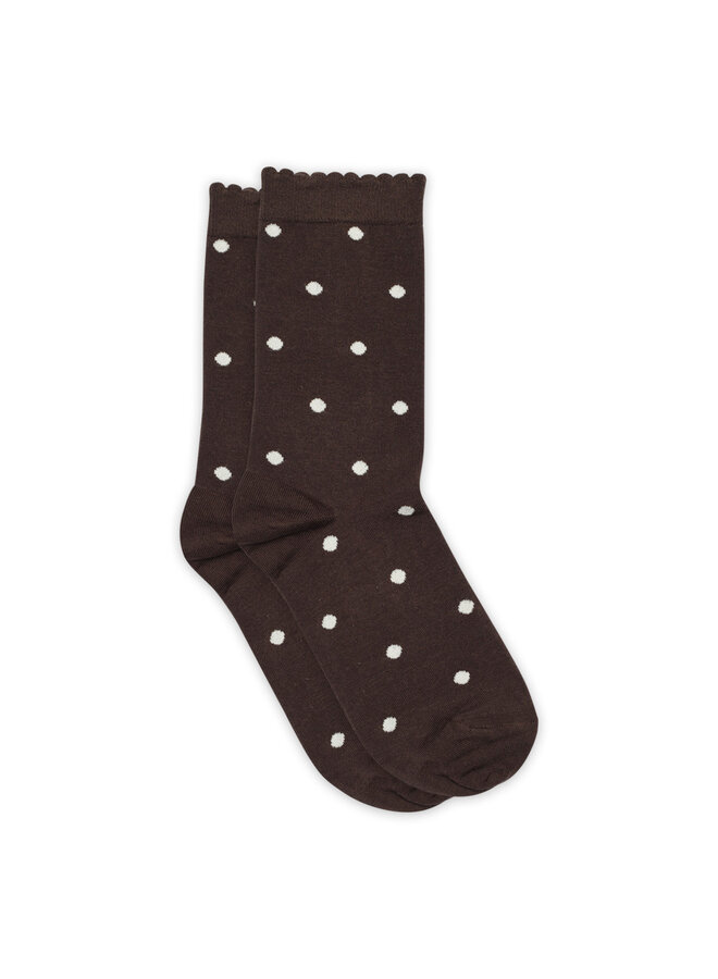 MP Denmark sokken Etta Dark Brown