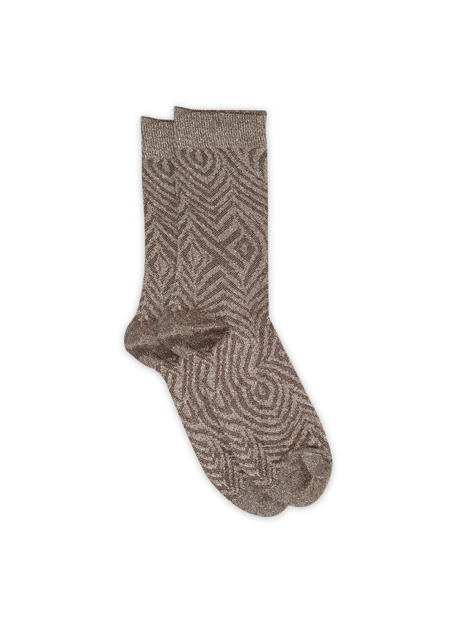 MP Denmark sokken Luisa Dark Brown
