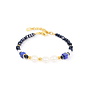 COEUR de LION armband 1135/0700 Blauw/Goud Verguld