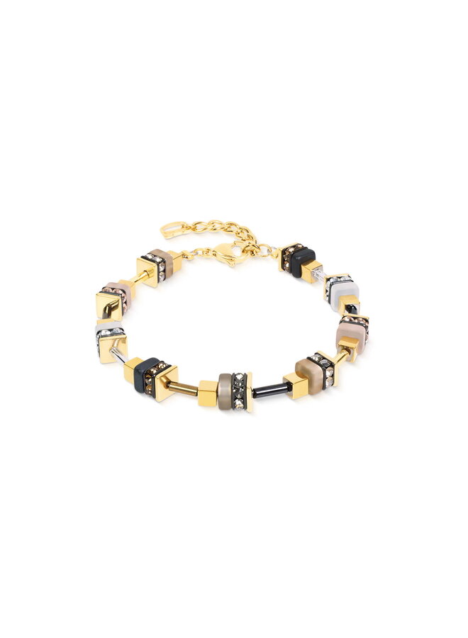 COEUR de LION armband 4413/1523 Nature/Goud Verguld
