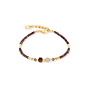 COEUR de LION armband 3048/1116 Bruin/Goud Verguld
