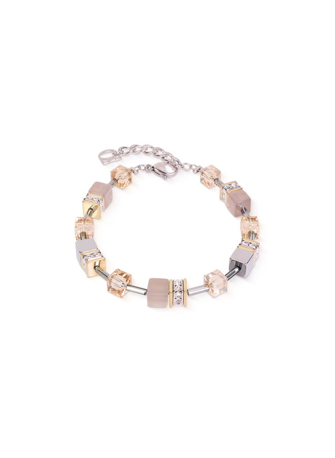 COEUR de LION armband 4017/1216 Grijs/Goud Verguld