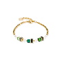 COEUR de LION armband 4567/0516 Groen/Goud Verguld
