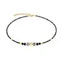 COEUR de LION ketting 3044/1316 Zwart/Goud Verguld