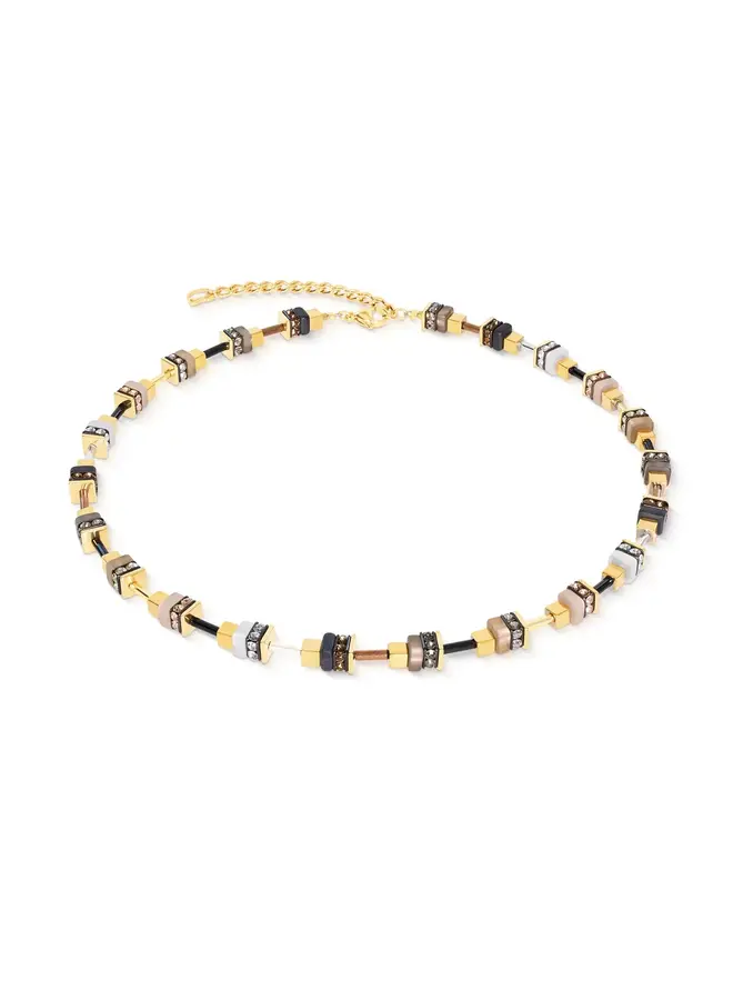 COEUR de LION ketting 4413/1523 Nature/Goud Verguld