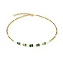 COEUR de LION ketting 4567/0516 Groen/Goud Verguld