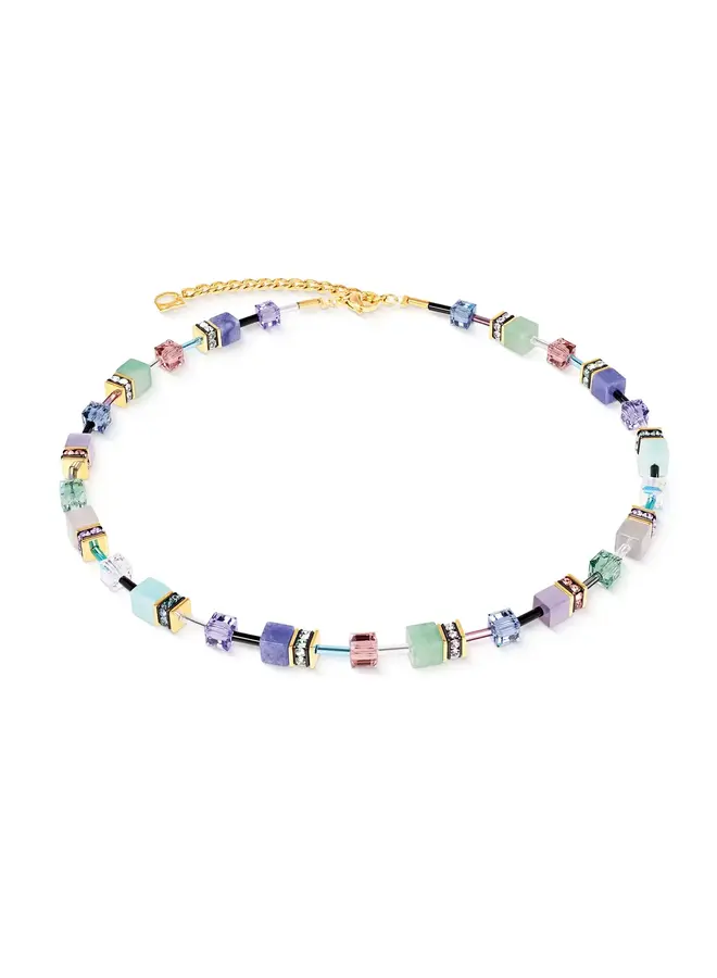 COEUR de LION ketting 4905/1558 Pastel Romantic/Goud Verguld