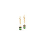 COEUR de LION oorbellen 4567/0516 Groen/Goud Verguld