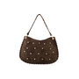 Jewelz tas Casey Suède Donkerbruin/Goudkleurig