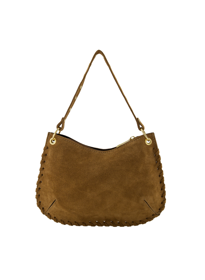 Jewelz tas Casey Suède Taupe/Goudkleurig
