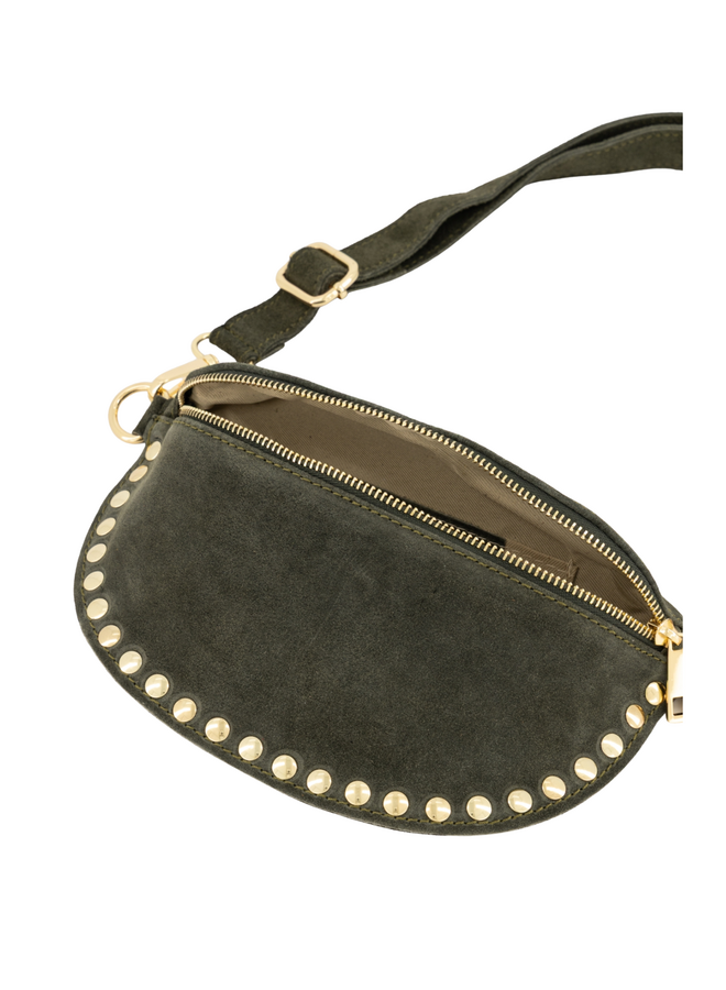 Jewelz tas Debby Suède Groen/Goudkleurig