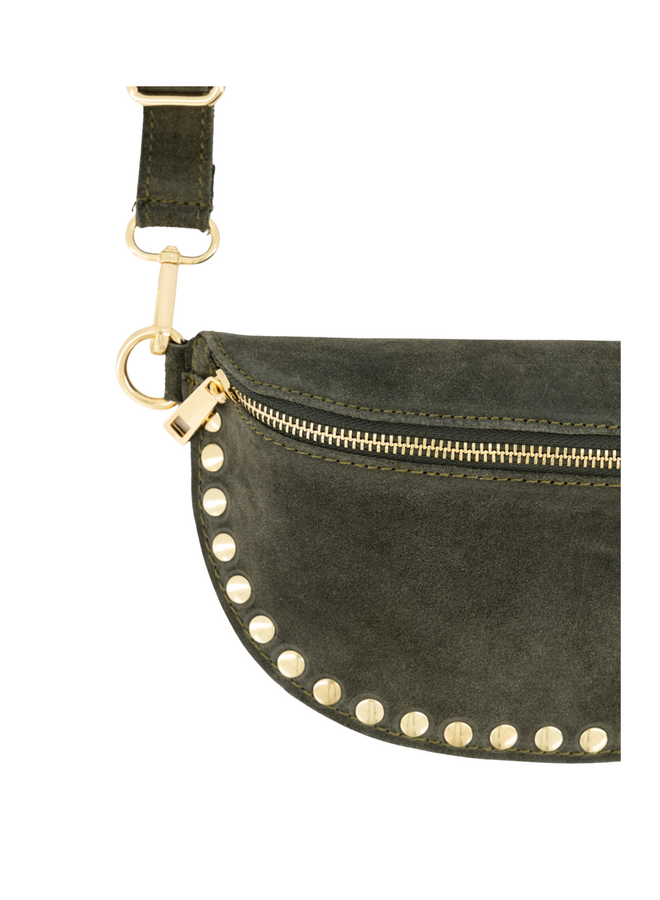 Jewelz tas Debby Suède Groen/Goudkleurig