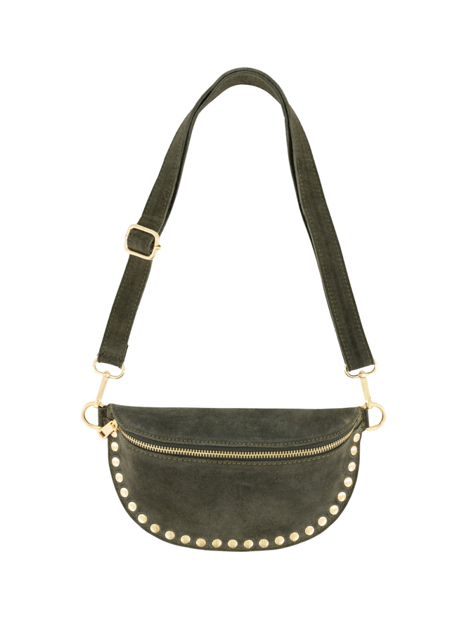 Jewelz tas Debby Suède Groen/Goudkleurig