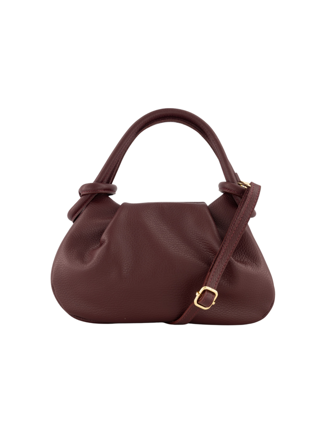 Jewelz tas Lucca Classic Grain Bordeaux/Goudkleurig